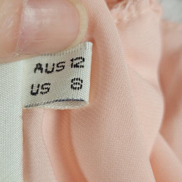 Free People x Fame & Partners Allegra Long Pleated Dress Pink Women’s SZ 8 - Picture 6 of 16